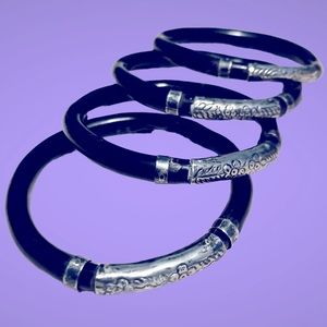 Carved Silver Bracelets